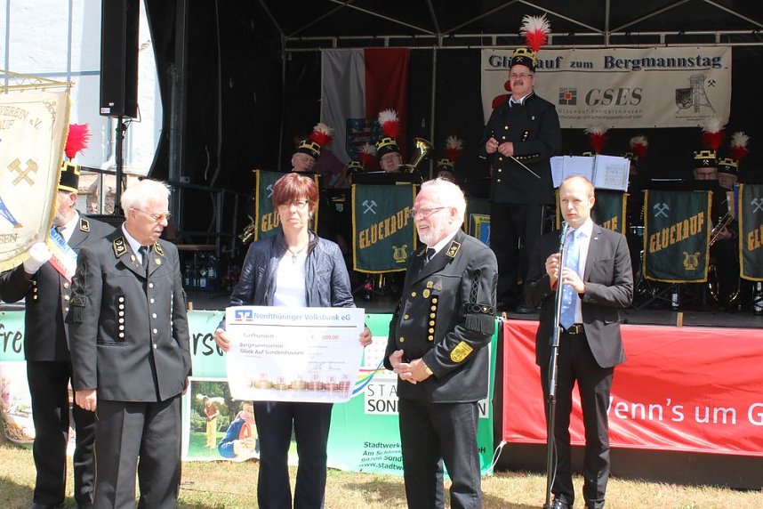 Nicht nur Bergleute feierten