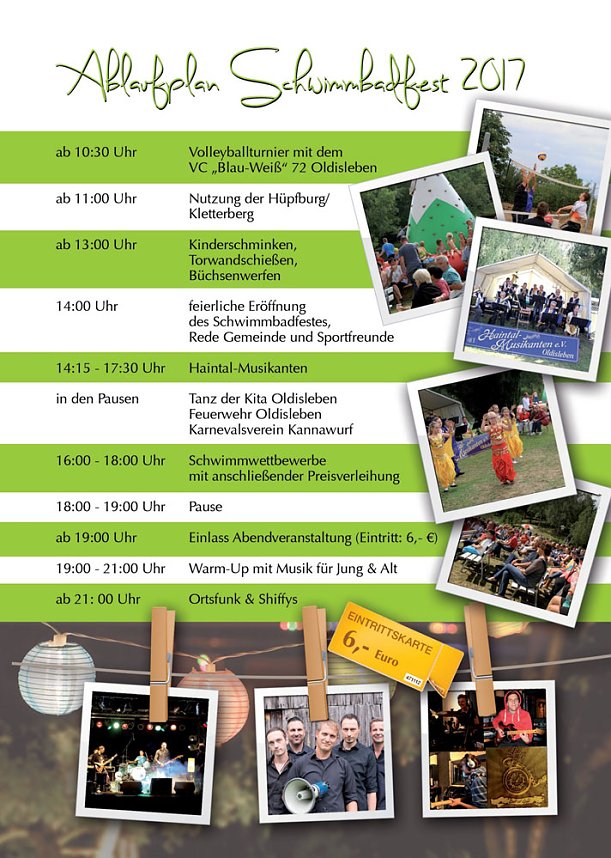 Schwimmbadfest in Oldisleben