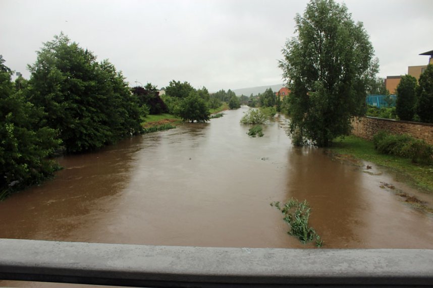 Pegel an der Wipper sprunghaft gestiegen