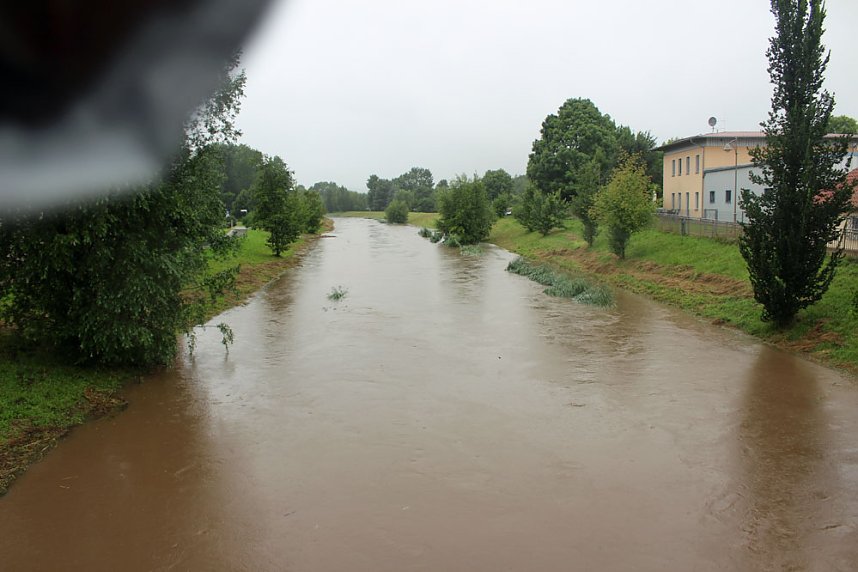 Pegel an der Wipper sprunghaft gestiegen
