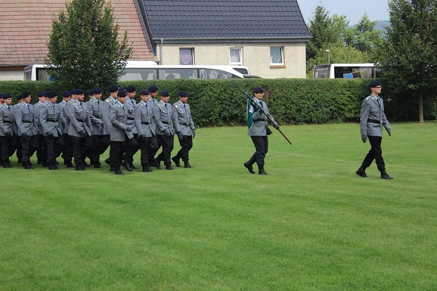 Feierliche  Vereidigung in Berka
