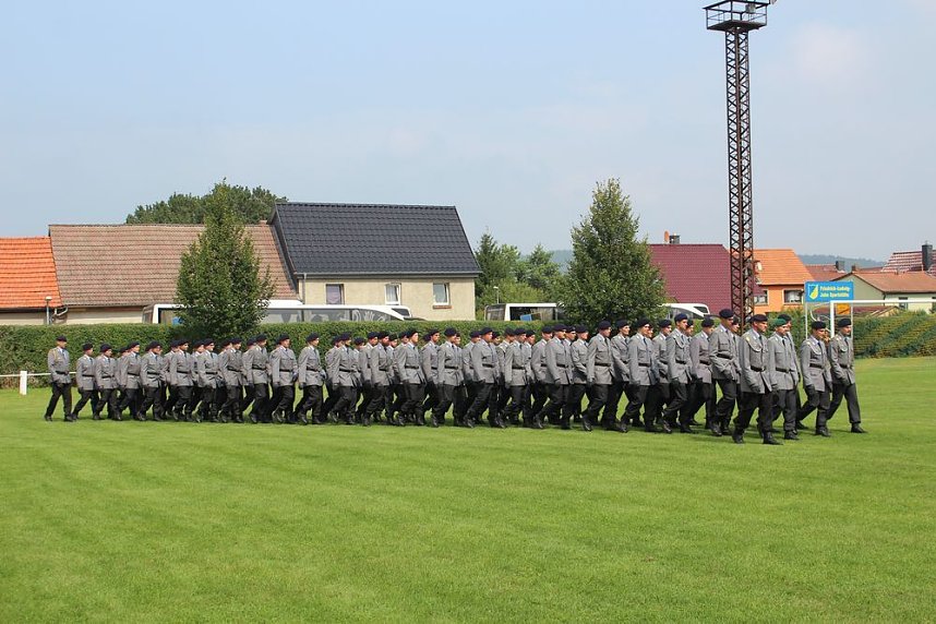 Feierliche  Vereidigung in Berka