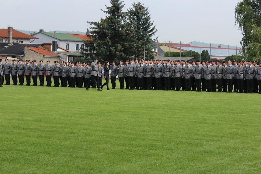 Feierliche  Vereidigung in Berka
