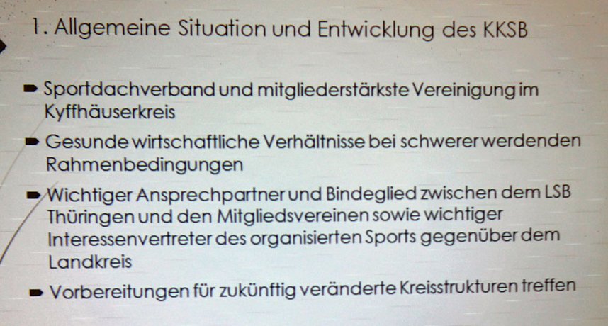 Kyffh&auml;userkreissportbund zog Bilanz