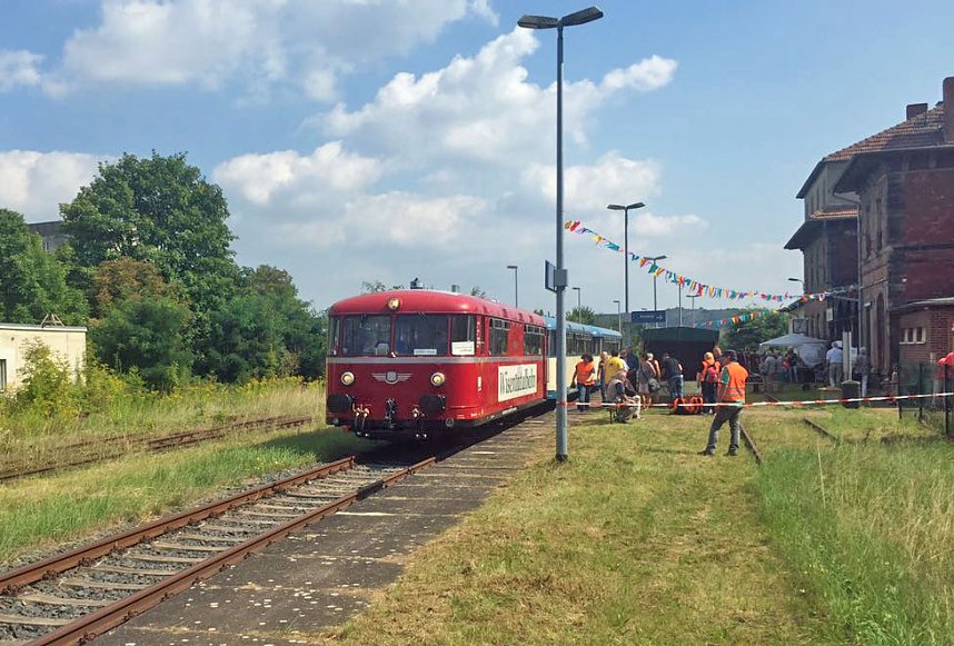 DGB bei Unstrutbahnfest in Ro&szlig;leben dabei