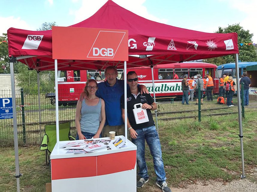 DGB bei Unstrutbahnfest in Ro&szlig;leben dabei