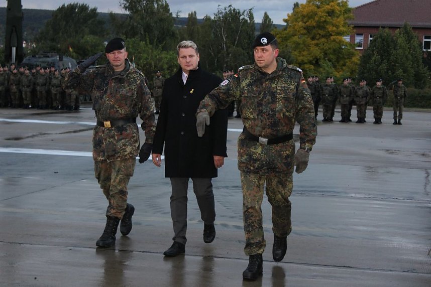 Kommandowechsel beim Panzerbataillon 393 "Th&uuml;ringer L&ouml;we"
