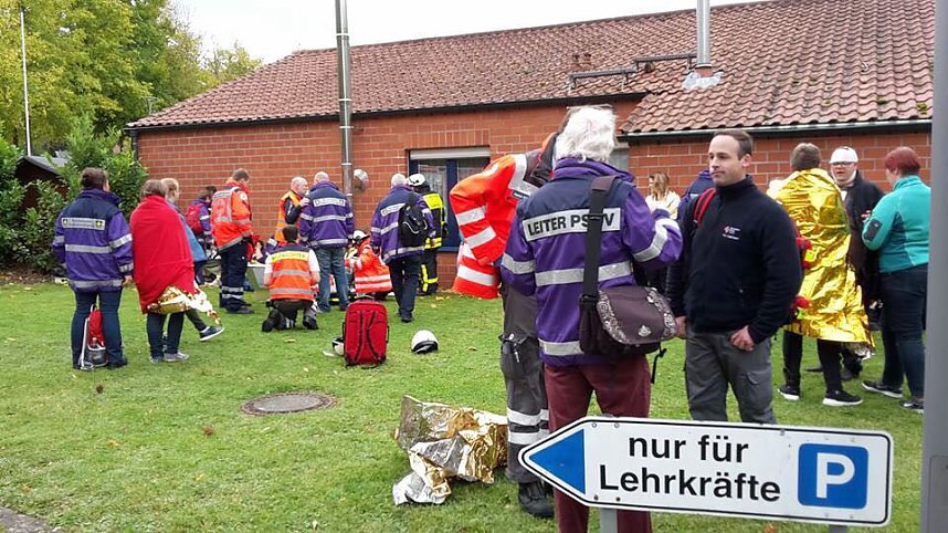 Notfalldarsteller aus Sondershausen in Hessen im Einsatz