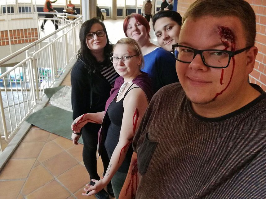 Notfalldarsteller aus Sondershausen in Hessen im Einsatz