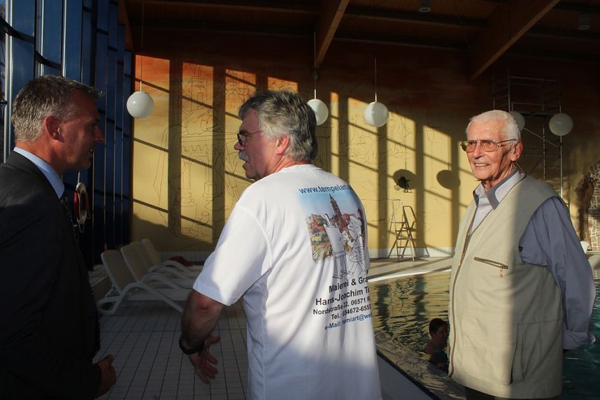 Erste Pinselstriche f&uuml;r Gro&szlig;bild