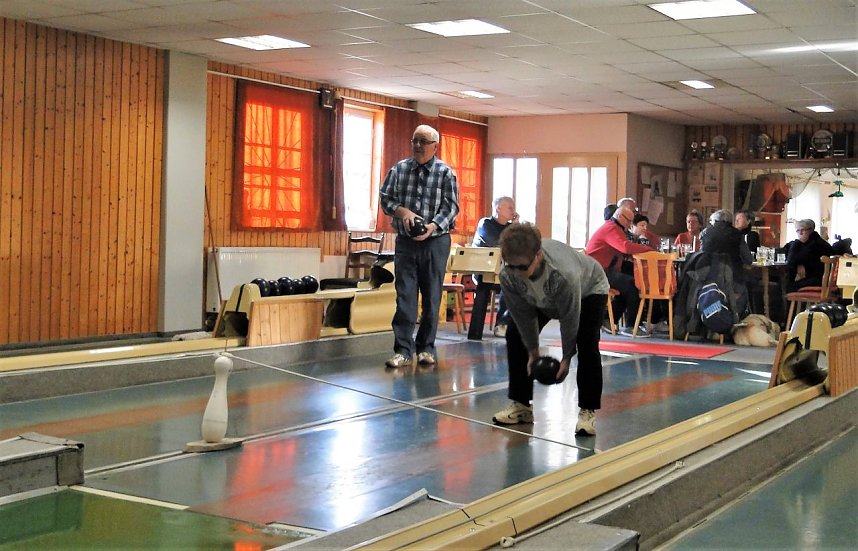 Sportlich aktiv beim Kegelwettstreit