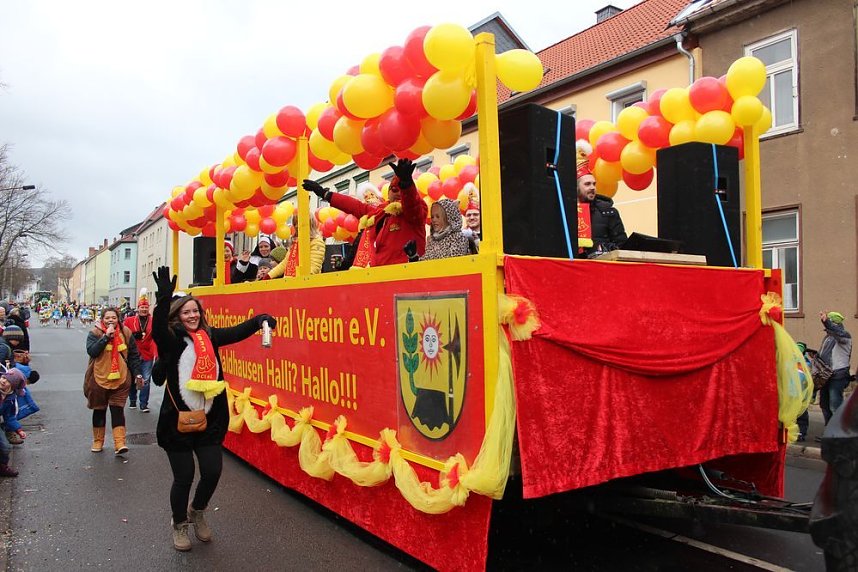 Rosenmontagsumzug in Sondershausen (1)