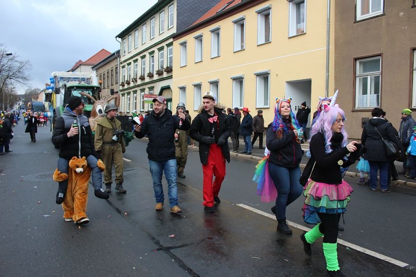 Rosenmontagsumzug in Sondershausen (1)