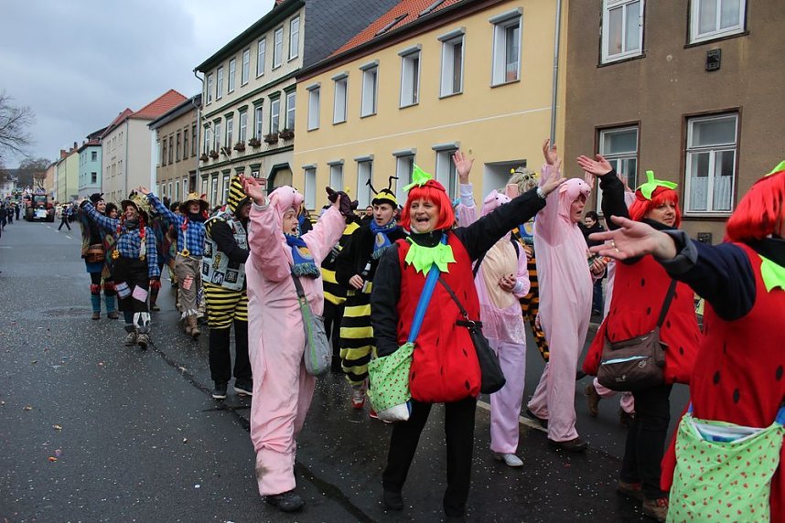 Rosenmontagsumzug in Sondershausen (1)
