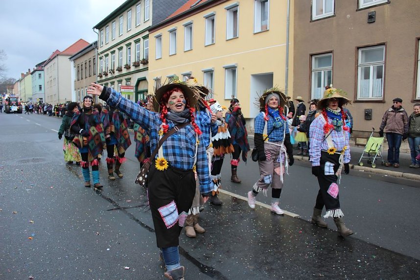 Rosenmontagsumzug in Sondershausen (1)