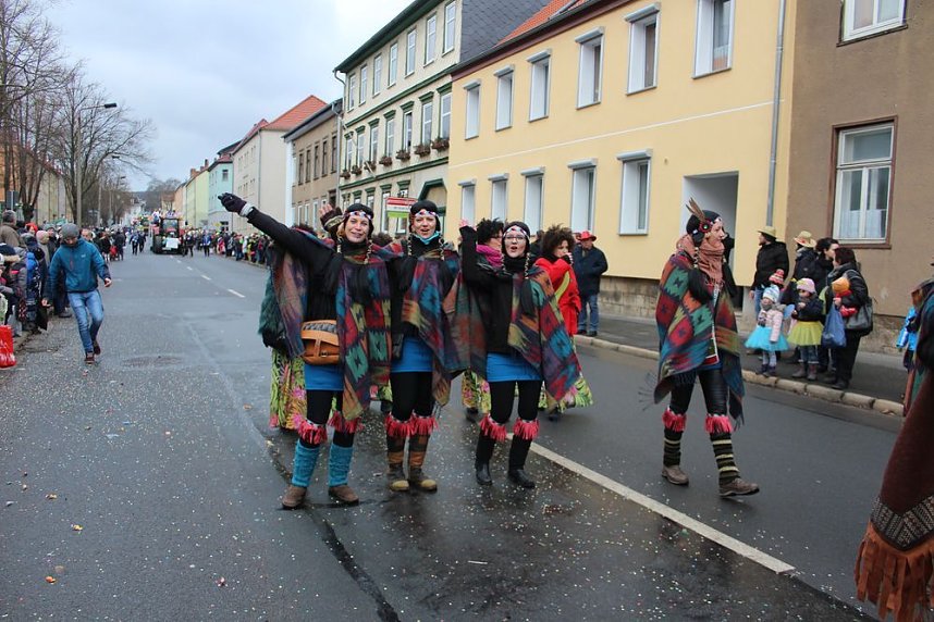 Rosenmontagsumzug in Sondershausen (1)