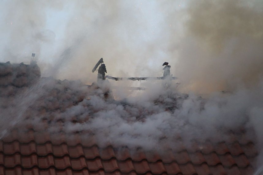 Scheunenbrand in Gro&szlig;berndten