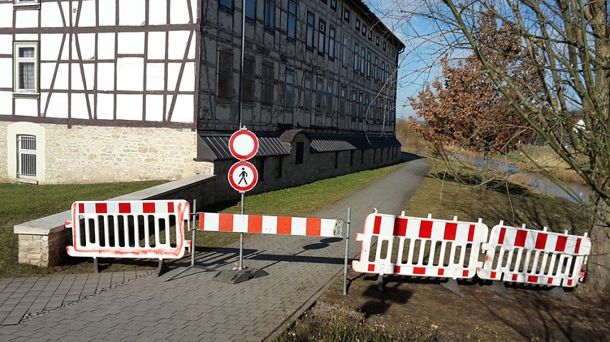 Wipperdamm teilweise gesperrt