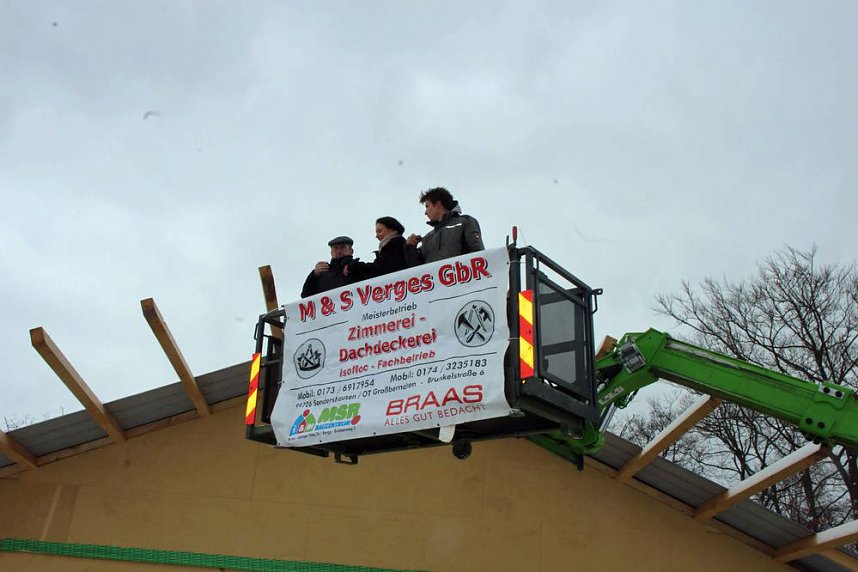 Richtfest f&uuml;r neue Bungalows im Ferienpark