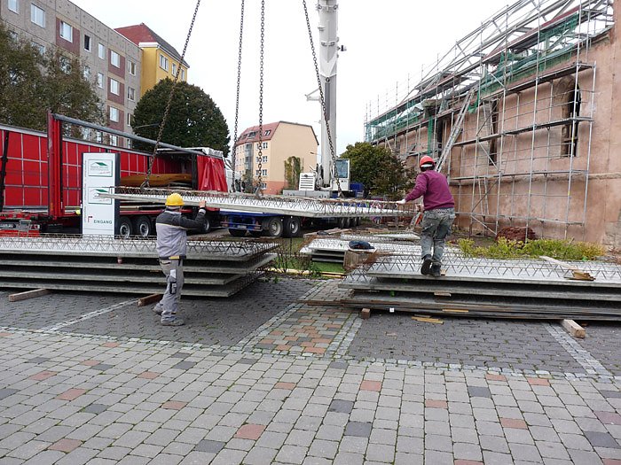 Letzte Deckenelemente