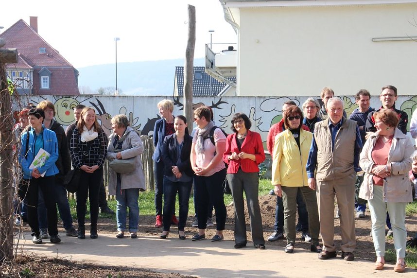 Hurra, wir spielen in der sanierten Kita