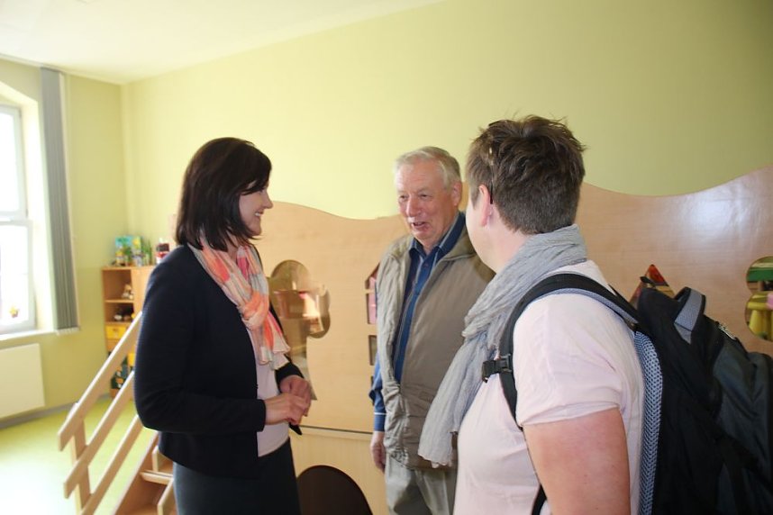 Hurra, wir spielen in der sanierten Kita