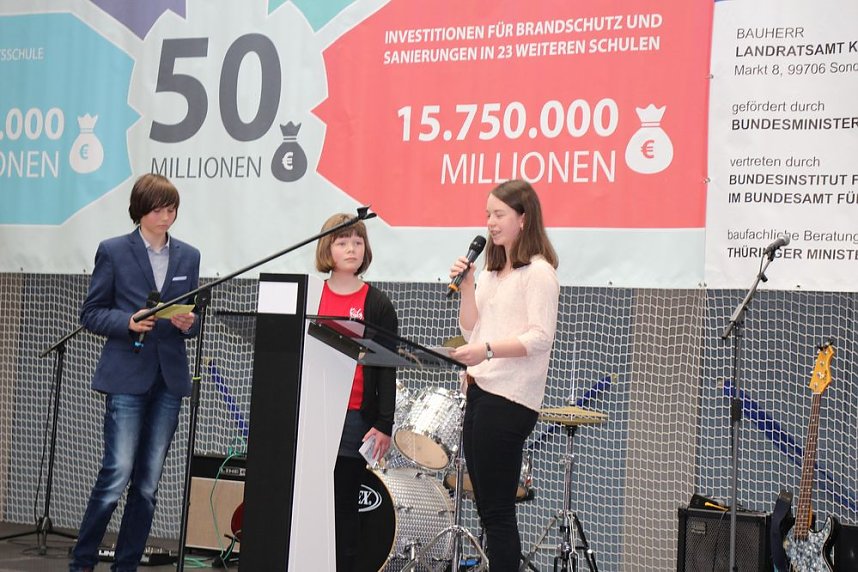 Feierliches Richtfest am Kyffh&auml;usergymnasium