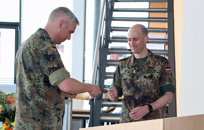 Aus der Region verabschiedet und empfangen