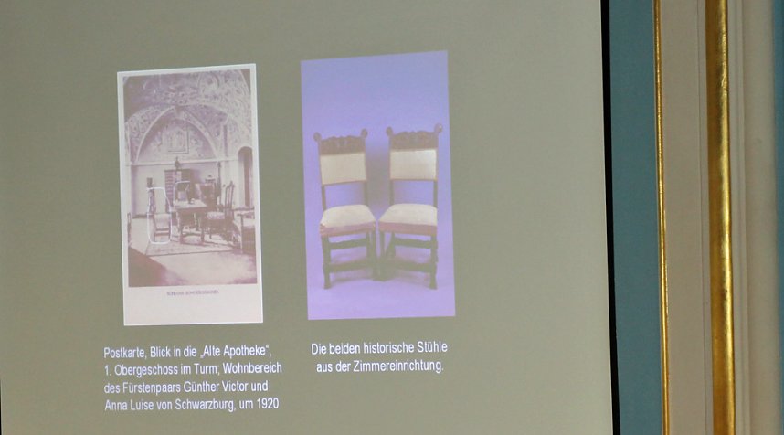 Restaurierte St&uuml;hle wieder im Schlossmuseum