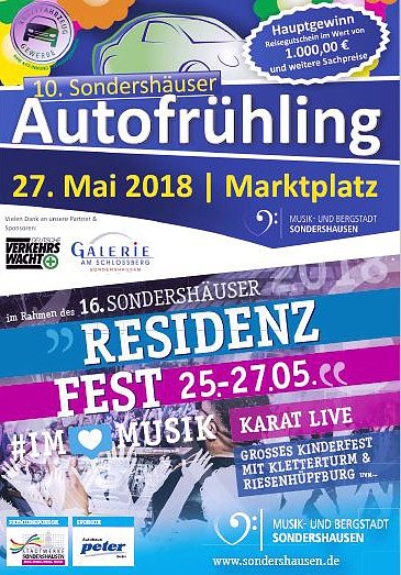16. Sondersh&auml;user Residenzfest und 10. Sondersh&auml;user Autofr&uuml;hling