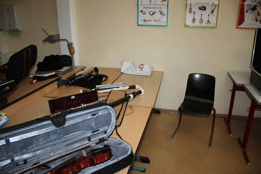 Mit viel Spa&szlig; Instrumente getestet