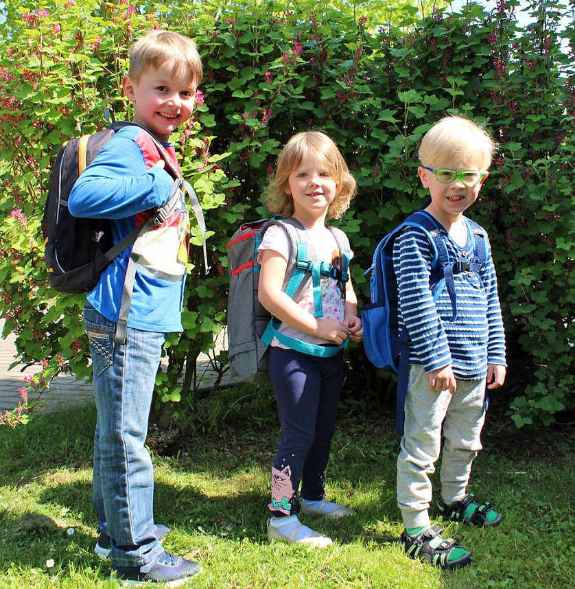 Neue Rucks&auml;cke gehen mit Kindern auf Reisen