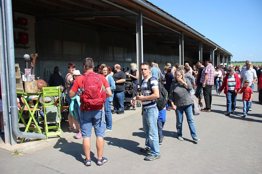 Massenansturm beim Hoffest in Greu&szlig;en