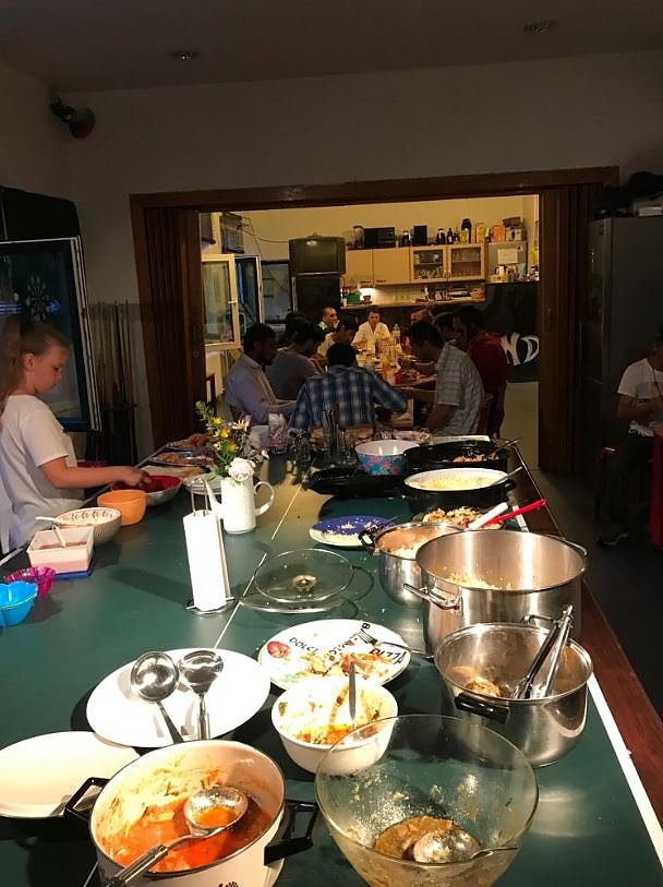 Nettes Zusammensein der Kulturen