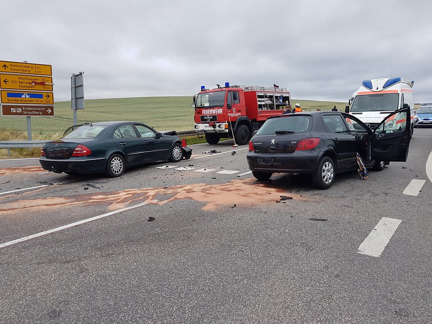 Verkehrsunfall an der Thalebraer Kreuzung