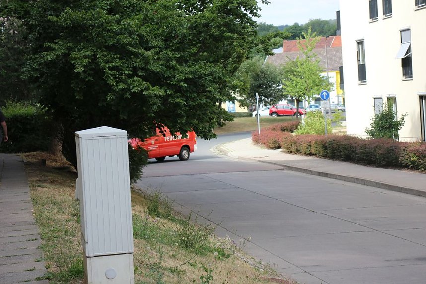 Feuerwehreinsatz in der Weizenstra&szlig;e