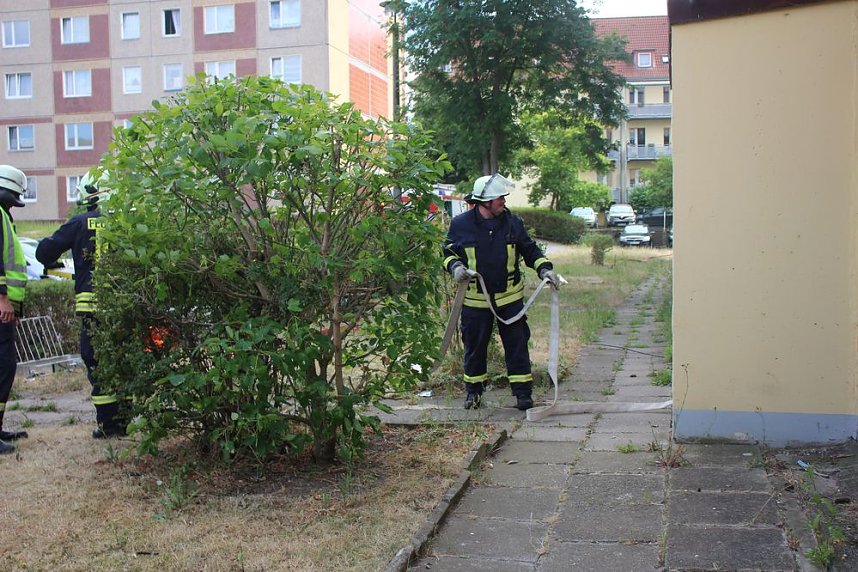 Feuerwehreinsatz in der Weizenstra&szlig;e