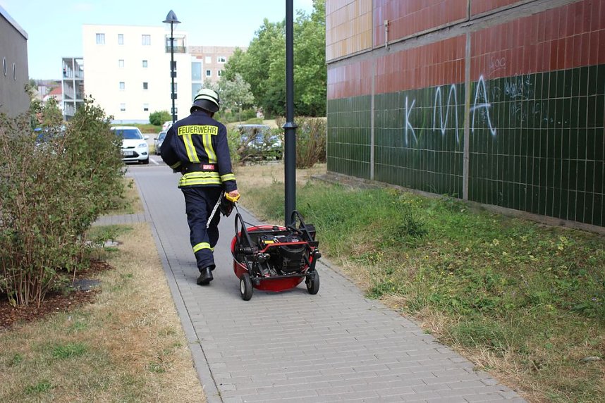 Feuerwehreinsatz in der Weizenstra&szlig;e