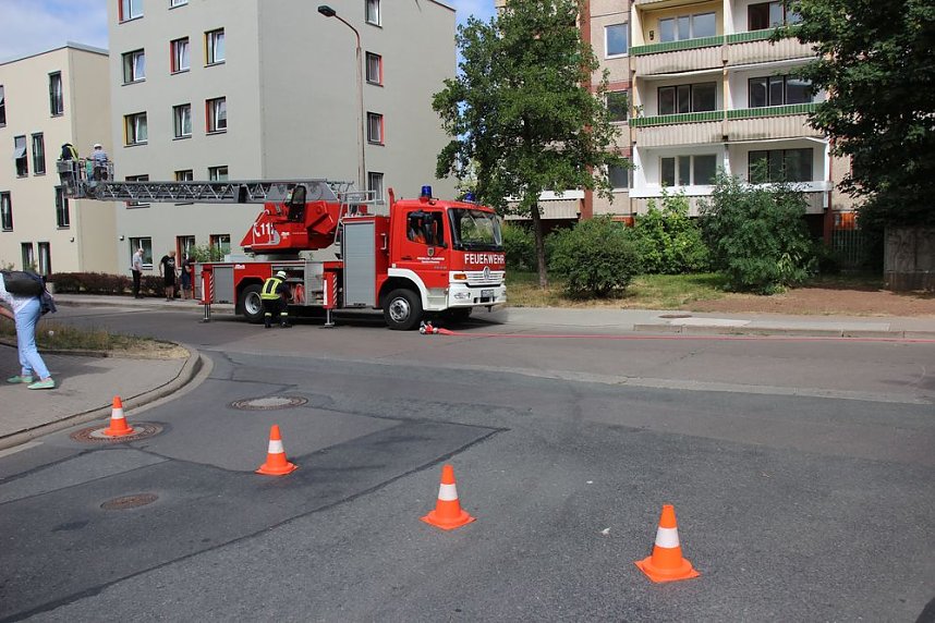 Feuerwehreinsatz in der Weizenstra&szlig;e