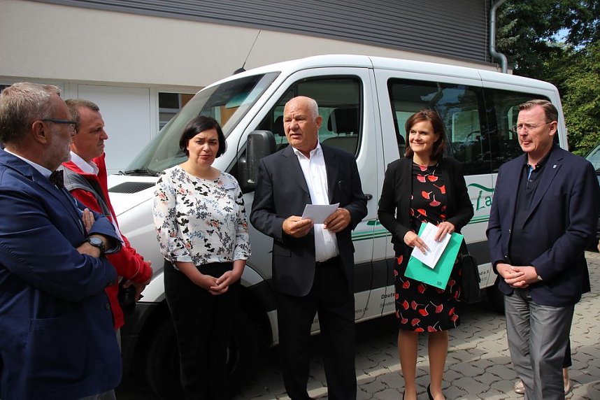 Auf Tour in Sondershausen beim DRK