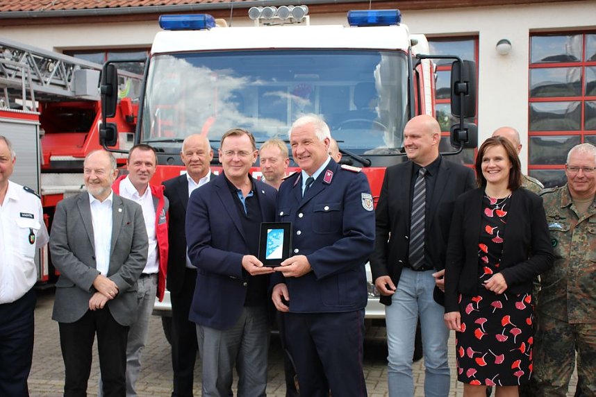 Ramelow bei Gespr&auml;chsrunde in Sondershausen