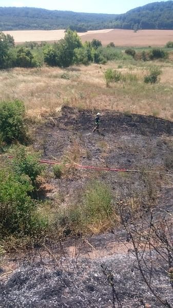 Brand in ehemaliger Kiesgrube