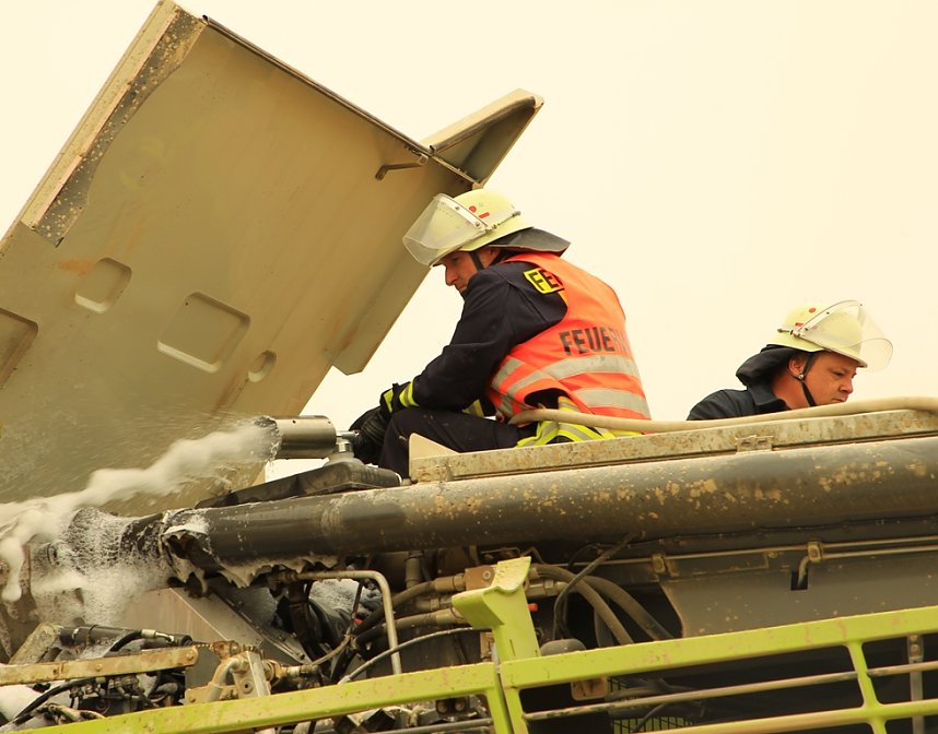 Erntefahrzeug berannte
