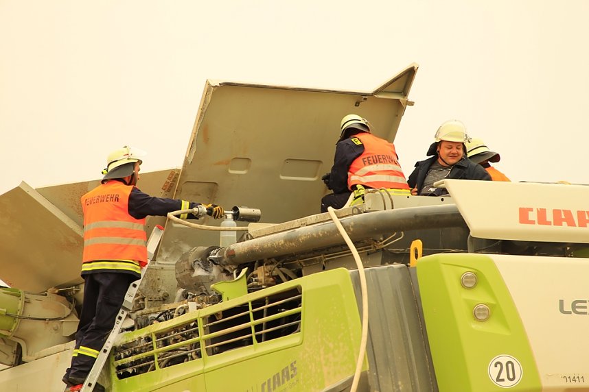 Erntefahrzeug berannte