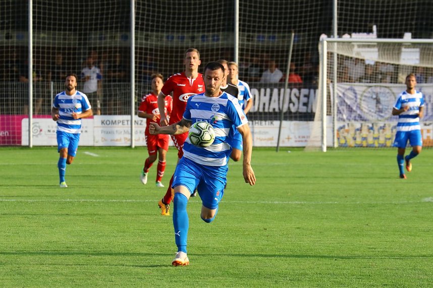 Wacker Nordhausen mit ersten Sieg in einem Heimspiel. 3:0 gegen Meuselwitz im ersten Th&uuml;ringen-Derby der Saison