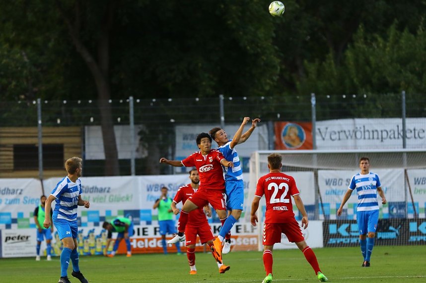 Wacker Nordhausen mit ersten Sieg in einem Heimspiel. 3:0 gegen Meuselwitz im ersten Th&uuml;ringen-Derby der Saison