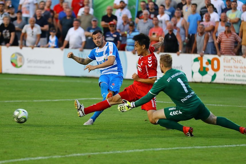 Wacker Nordhausen mit ersten Sieg in einem Heimspiel. 3:0 gegen Meuselwitz im ersten Th&uuml;ringen-Derby der Saison