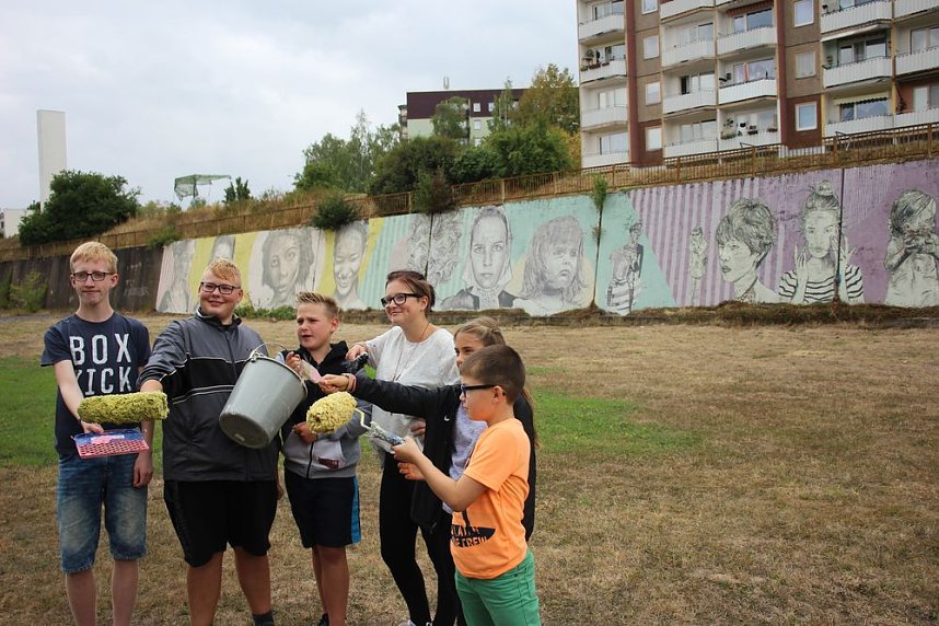 Sommerfest im Wohngebiet