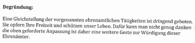 Rettungskr&auml;fte werden gleichgestellt