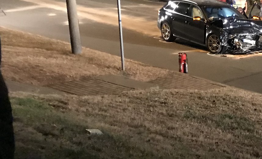 Unfall in der Borntalstra&szlig;e